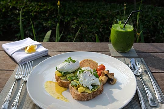 Breakfast within the privacy of your villa